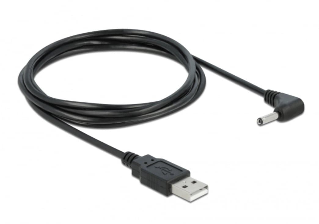 Cavo Alimentazione USB DC 3.5x1.35 mm Angolato 1,5 m Nero in Cavi di alimentazione Scontolo.net - Potenza, commercioVirtuoso.it
