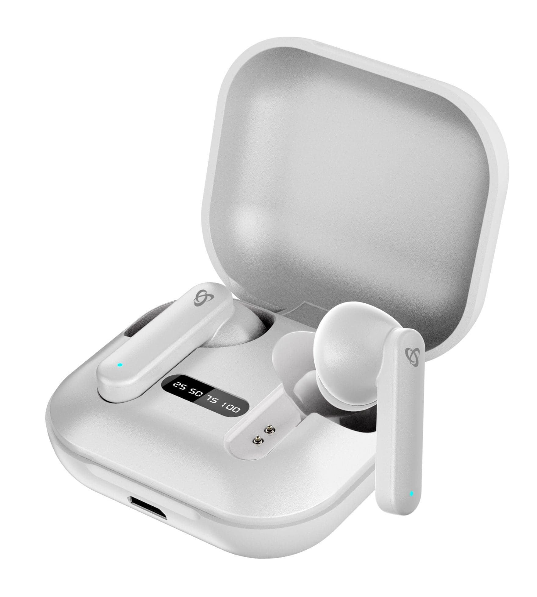 Auricolari Bluetooth v5.1 con Custodia di Ricarica Bianco in Cuffie In-Ear Scontolo.net - Potenza, commercioVirtuoso.it