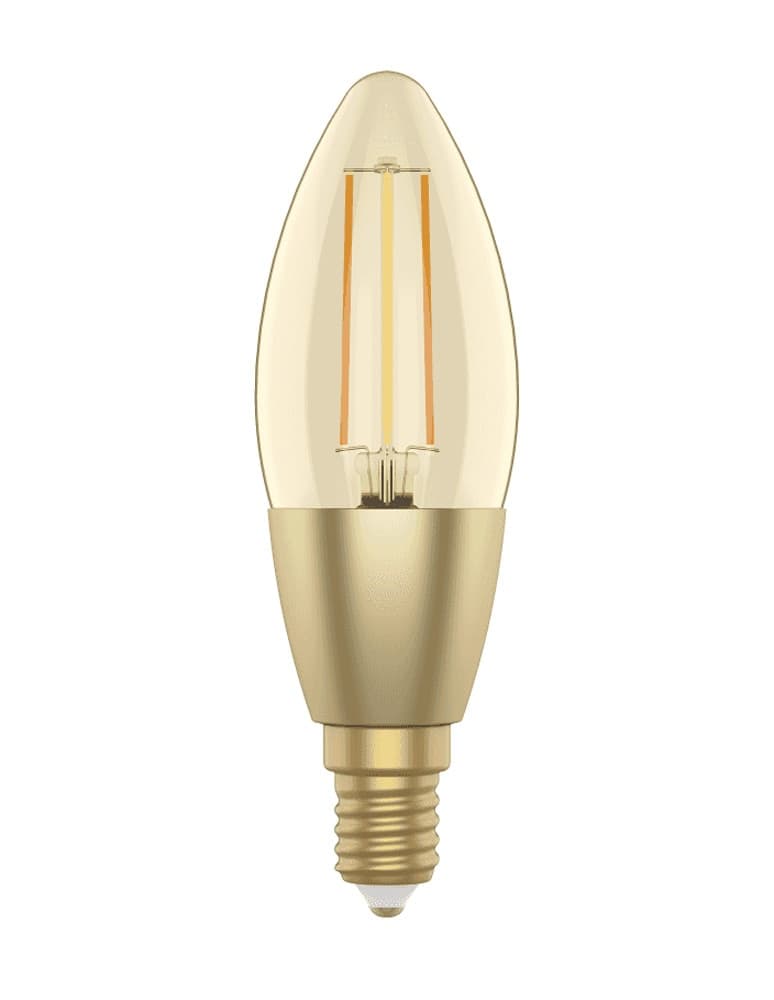 Lampadina Intelligente Candela E14 Ambra Calda 4,9W LED a Filamento Alexa Google Assistant Classe F, R5141 in Lampadine Wi-Fi Scontolo.net - Potenza, commercioVirtuoso.it