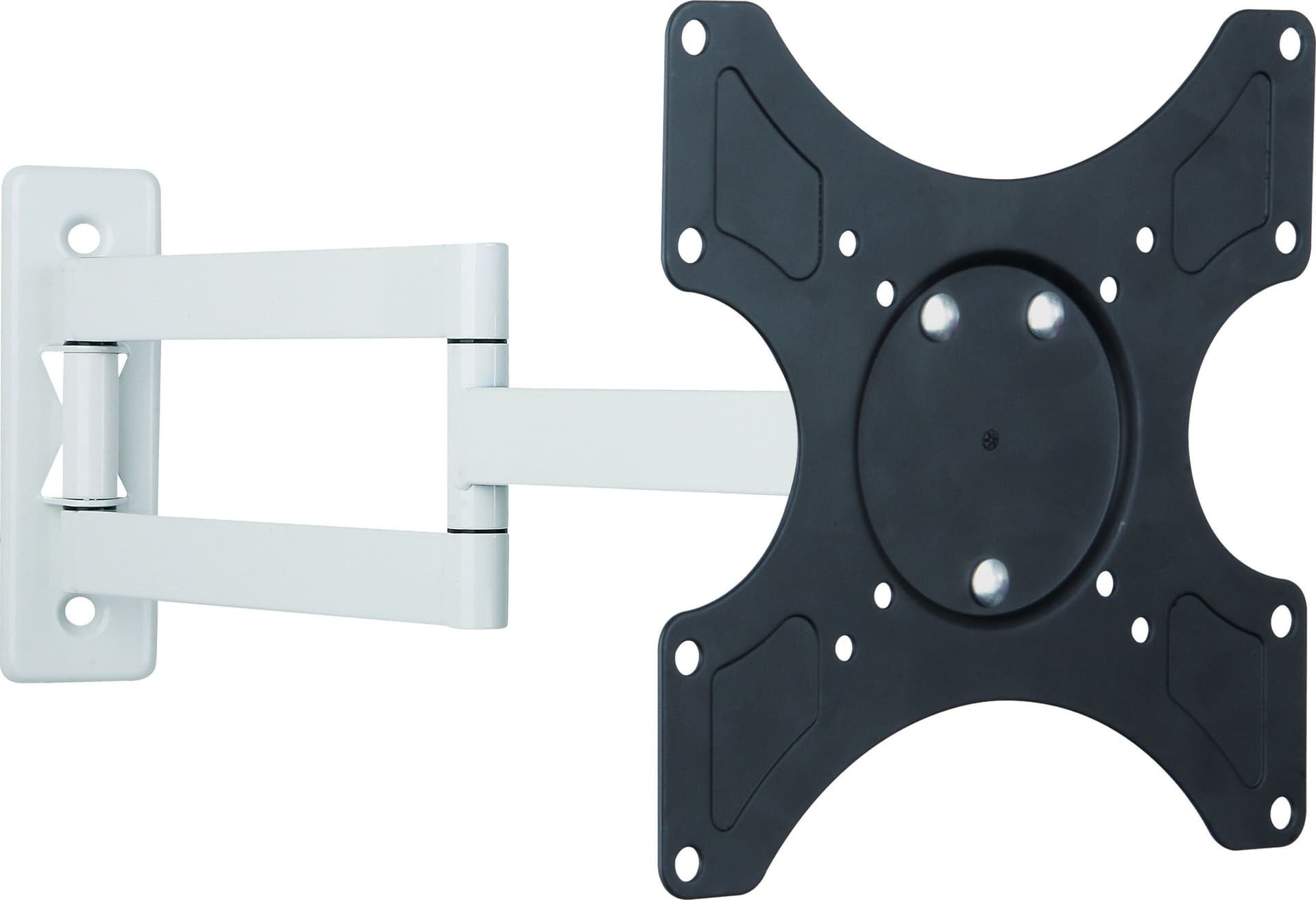 Supporto a Muro per TV LED LCD 19-37'' Inclinabile 3 Snodi Bicolor Bianco Nero in Supporti da parete e da soffitto Scontolo.net - Potenza, commercioVirtuoso.it