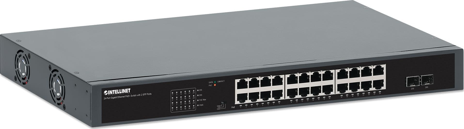 Gigabit Ethernet Switch 24-Porte PoE+ con 2 porte SFP in  Scontolo.net - Potenza, commercioVirtuoso.it