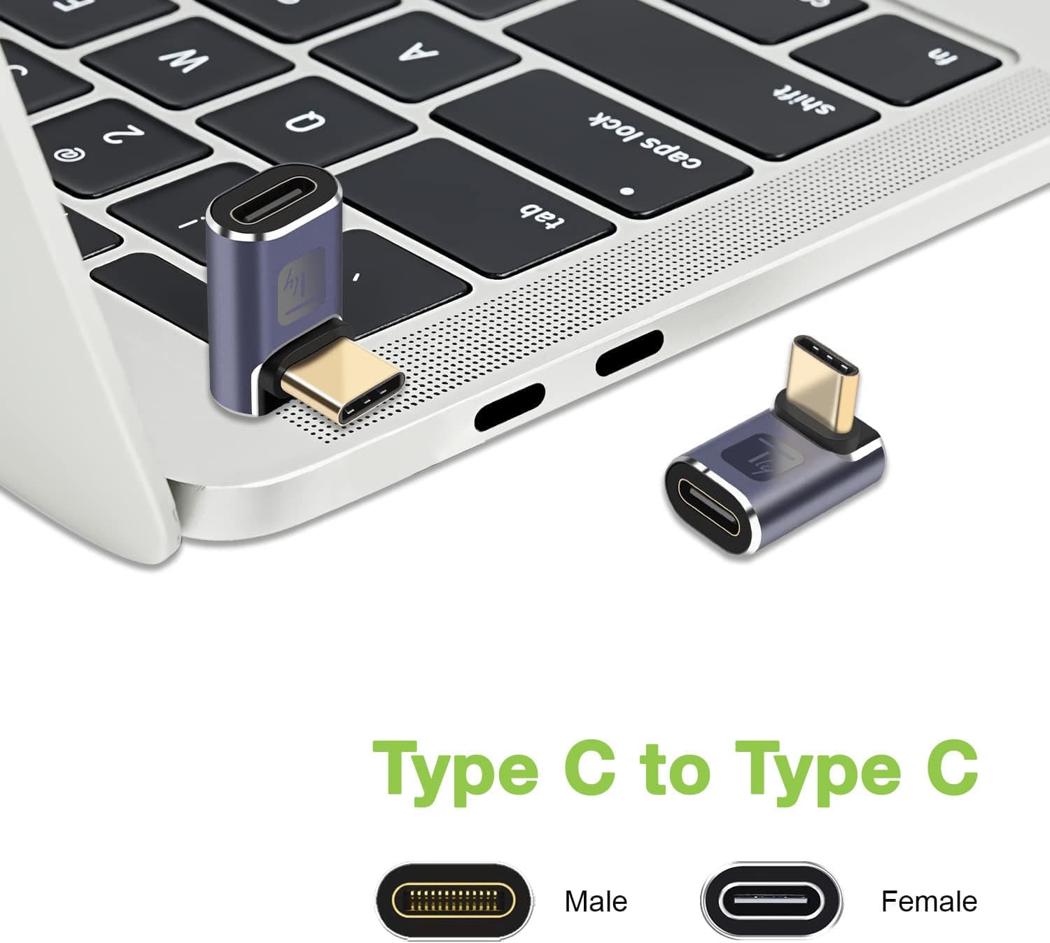 Adattatore USB-C&trade Maschio/Femmina Angolato 90&deg 40Gbps 4K e 8K in  Scontolo.net - Potenza, commercioVirtuoso.it