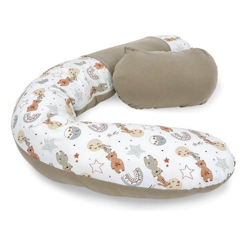 Cuscino gravidanza Baby Idea 5801 FBG POLLY Con supporto lombare Fanta