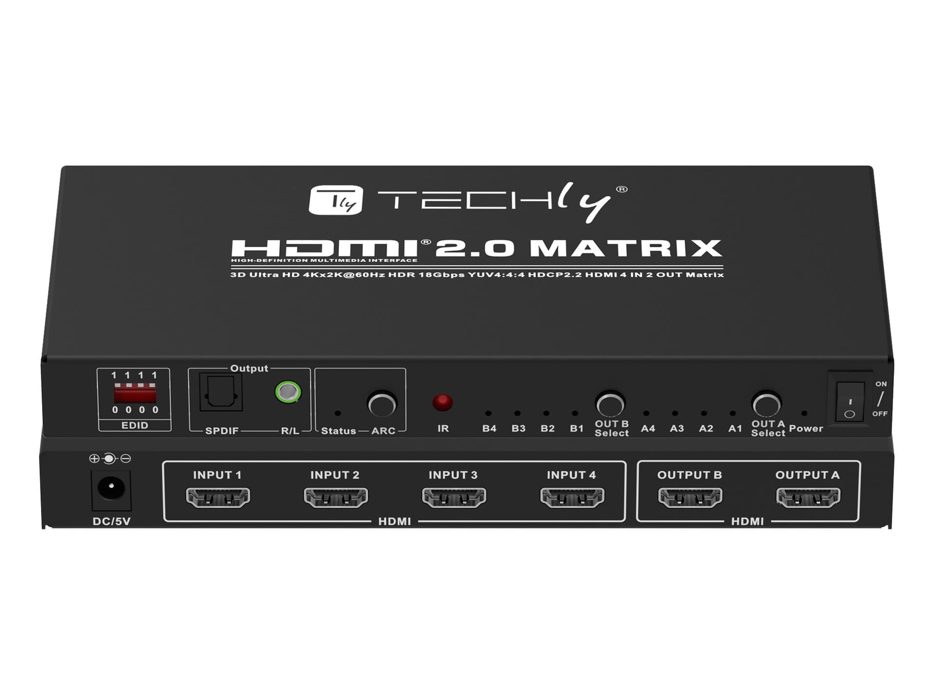 Switch Matrix HDMI 2.0 4x2 3D Ultra HD 4K HDCP HDR in Selettori audio-video Scontolo.net - Potenza, commercioVirtuoso.it