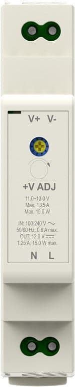 Alimentatore su Guida DIN 12V 1,25A 15W in Trasformatori Scontolo.net - Potenza, commercioVirtuoso.it
