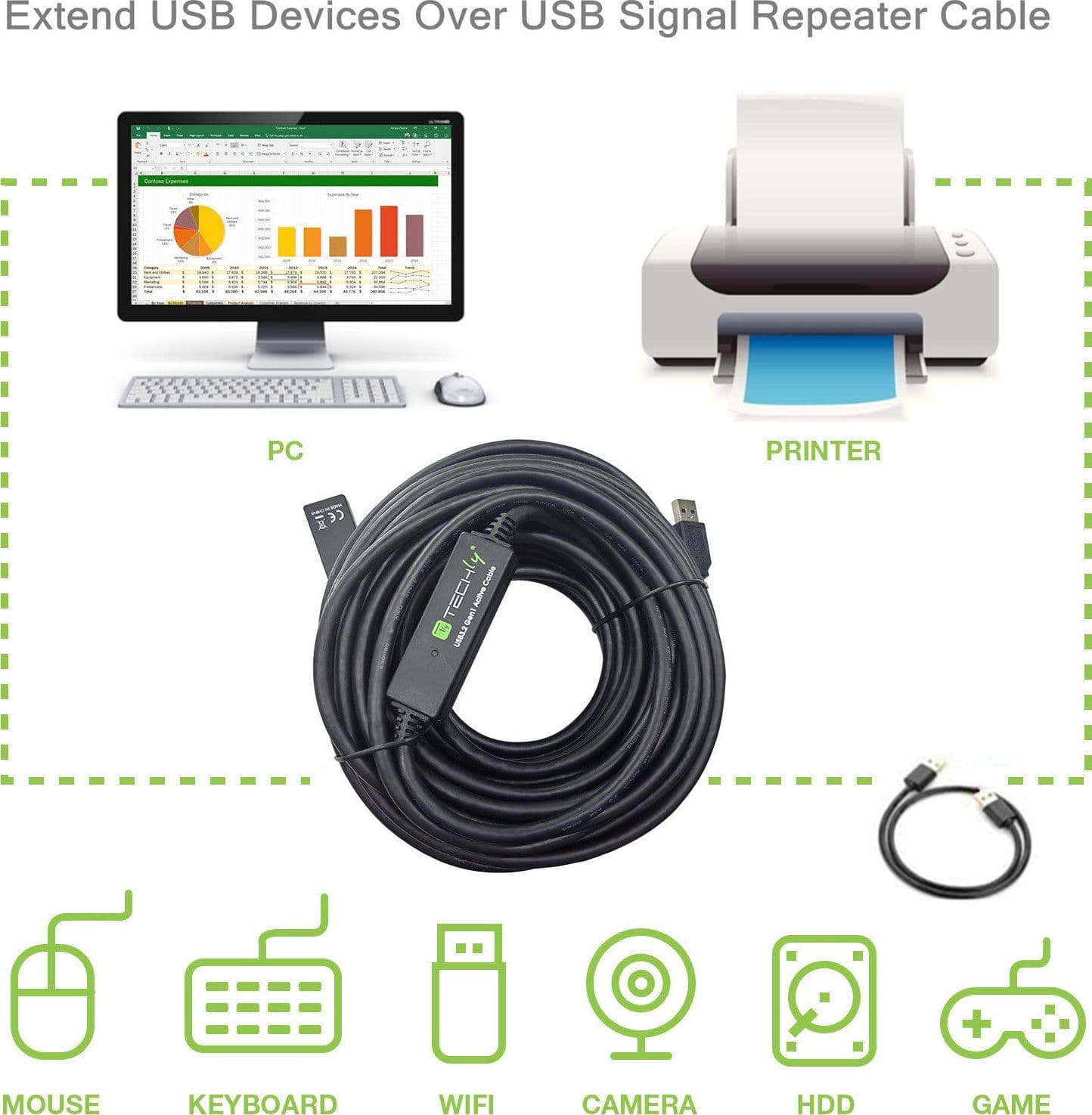 Cavo Prolunga Attivo USB3.2 SuperSpeed+ Estensore di Segnale 20m Nero in  Scontolo.net - Potenza, commercioVirtuoso.it