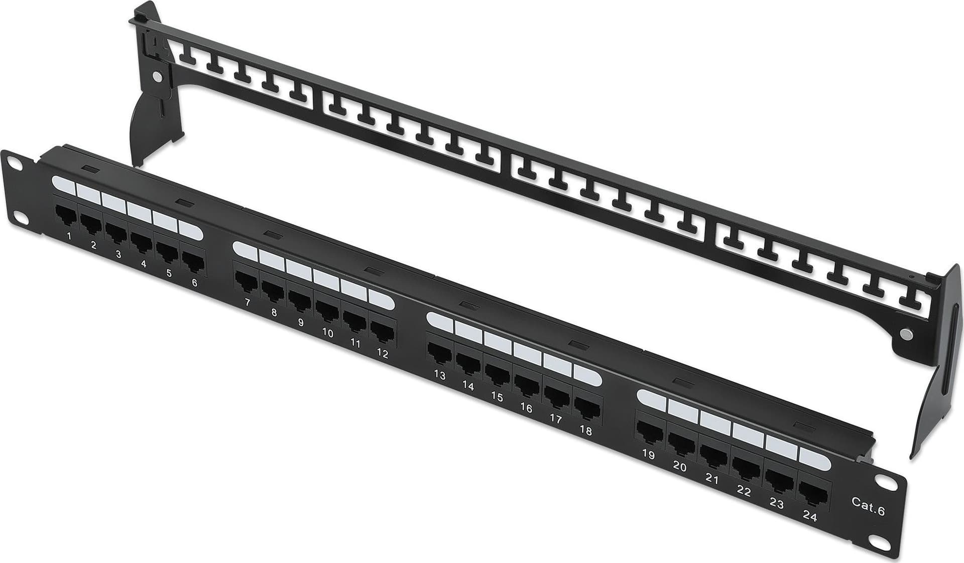 Pannello Patch UTP 24 Posti RJ45 Cat.6 con Barra Gestione Cavi in Cavi Ethernet Scontolo.net - Potenza, commercioVirtuoso.it
