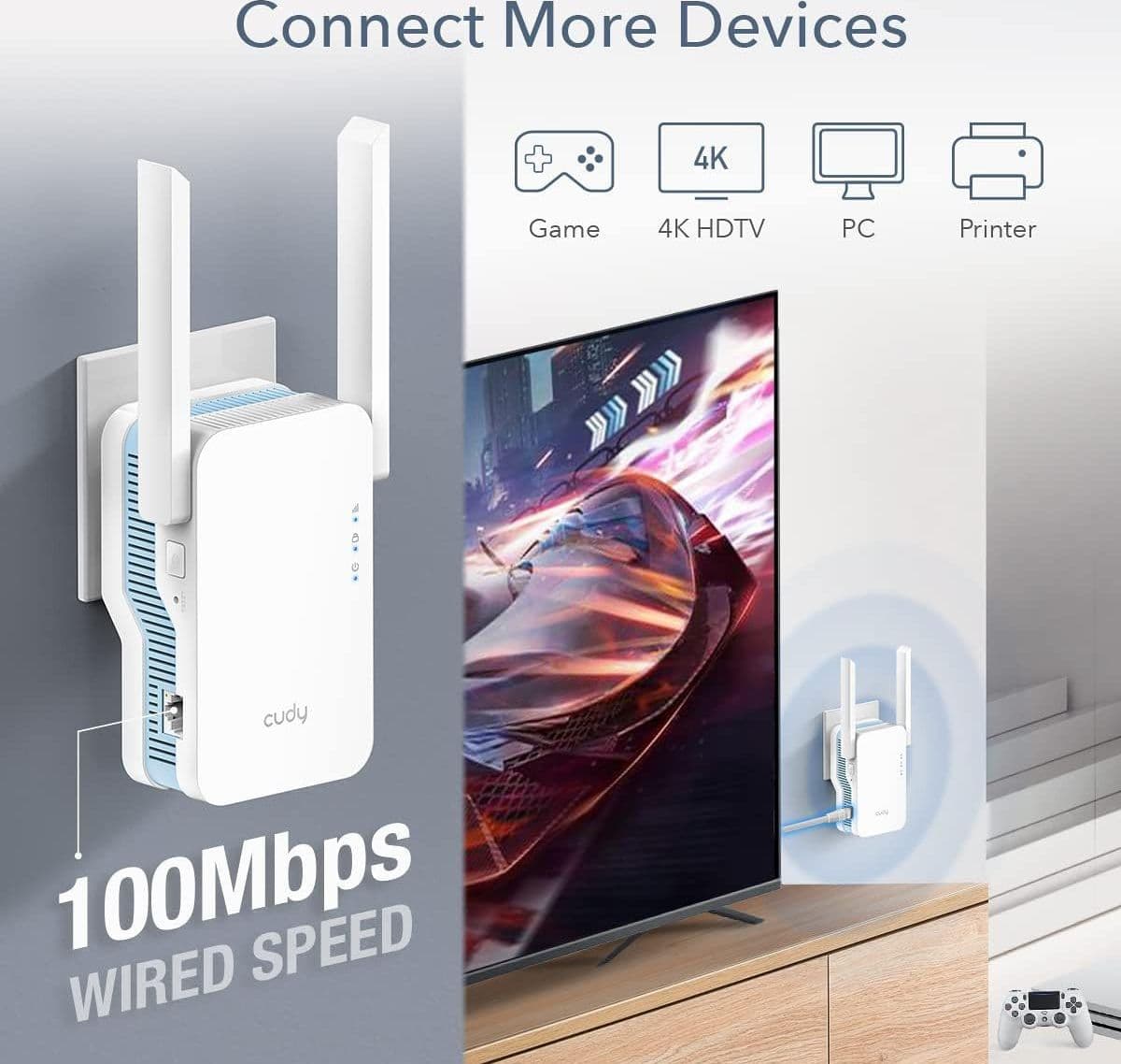 Extender WiFi Dual Band Booster Wireless AC1200, RE1200 in  Scontolo.net - Potenza, commercioVirtuoso.it