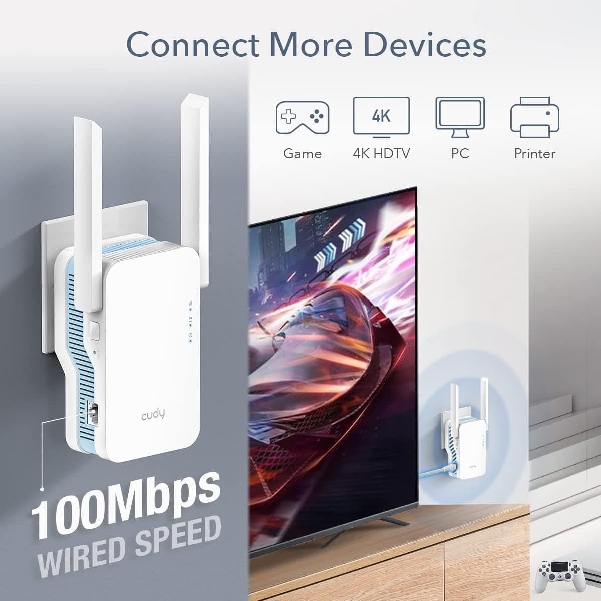 Extender WiFi Dual Band Booster Wireless AC1200, RE1200 in  Scontolo.net - Potenza, commercioVirtuoso.it