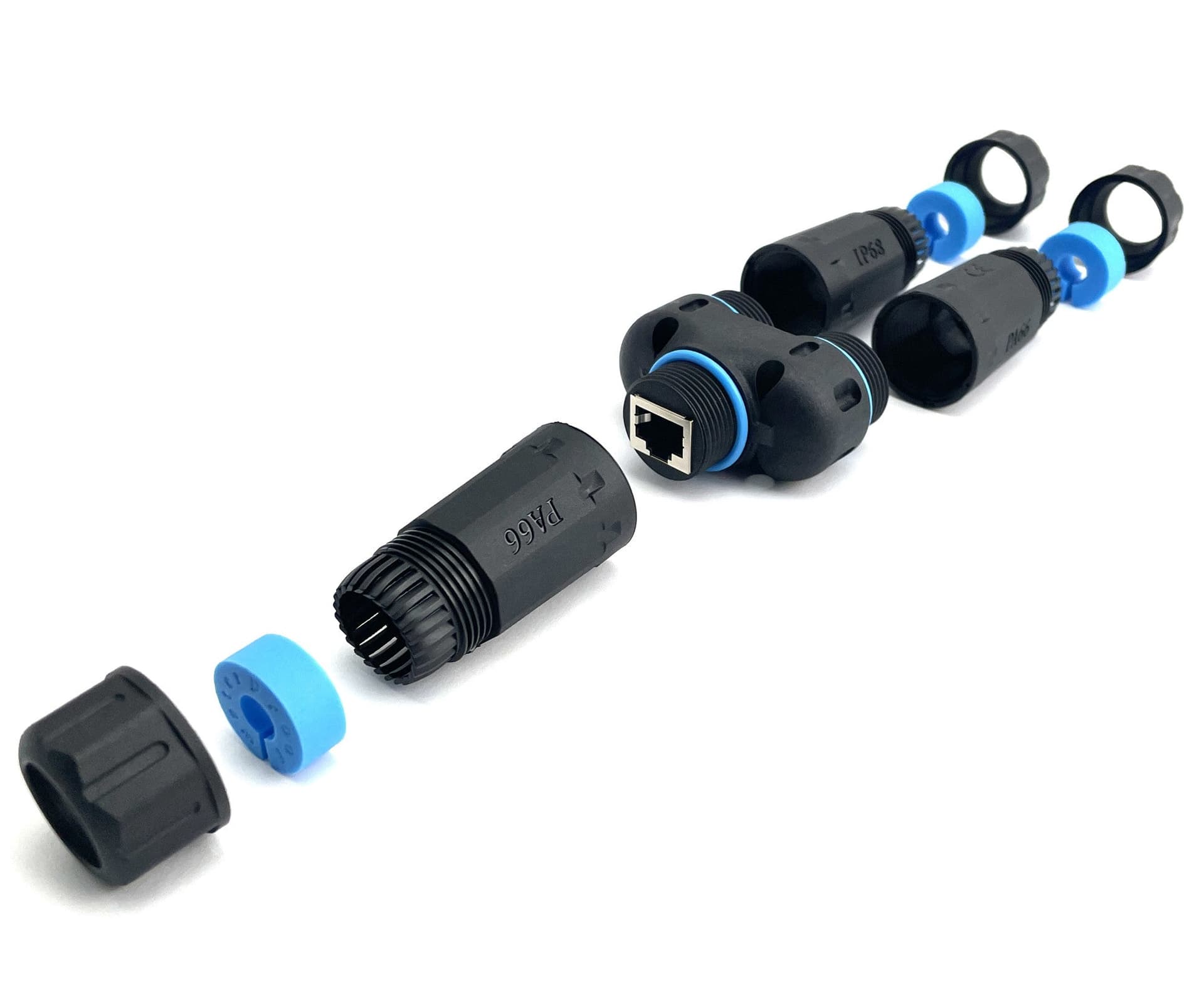 Connettore Adattatore Cat.6 RJ45 1F/2F Configurazione 1:1 Impermeabile IP68 in Cavi coassiali Scontolo.net - Potenza, commercioVirtuoso.it