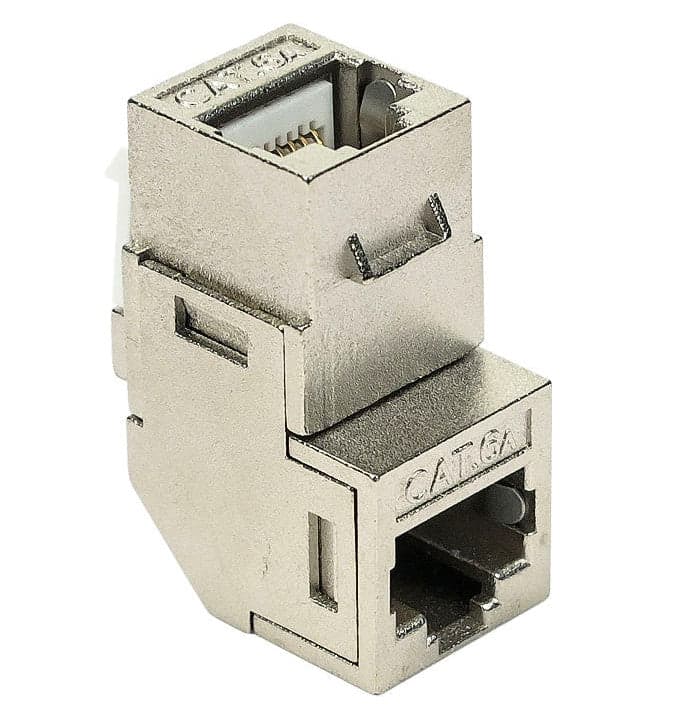 Accoppiatore RJ45 F/F 90&deg Cat.6A Schermato in Cavi Ethernet Scontolo.net - Potenza, commercioVirtuoso.it