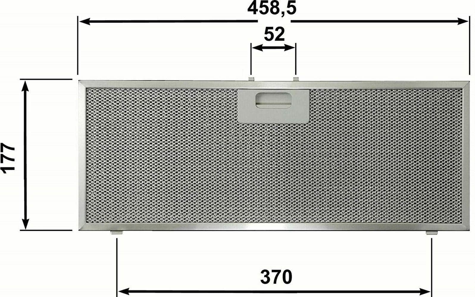 FILTRO IN ALLUMINIO CAPPA ELICA / WHIRLPOOL mm.458 x 177 x 9 49127428 F 238 in prodotto EuroStore07 - Alatri, commercioVirtuoso.it