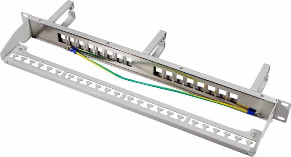 Pannello Patch 16 Posti Keystone Senza Frutti con Gestione Cavi Grigio in Cavi Ethernet Scontolo.net - Potenza, commercioVirtuoso.it