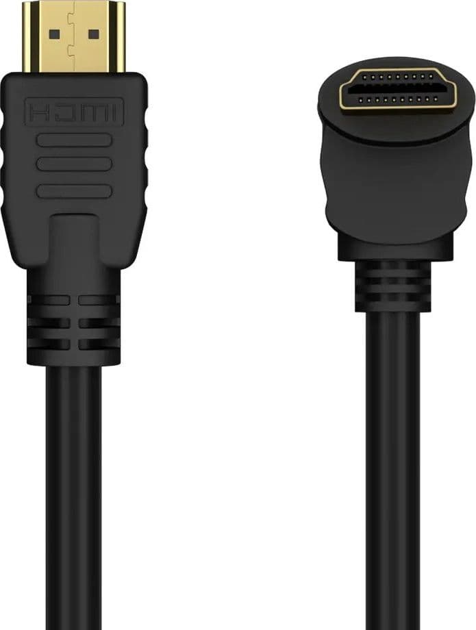 Cavo HDMI&trade High Speed con Ethernet A/A M/M Angolato 90&deg 2m in Cavi HDMI Scontolo.net - Potenza, commercioVirtuoso.it