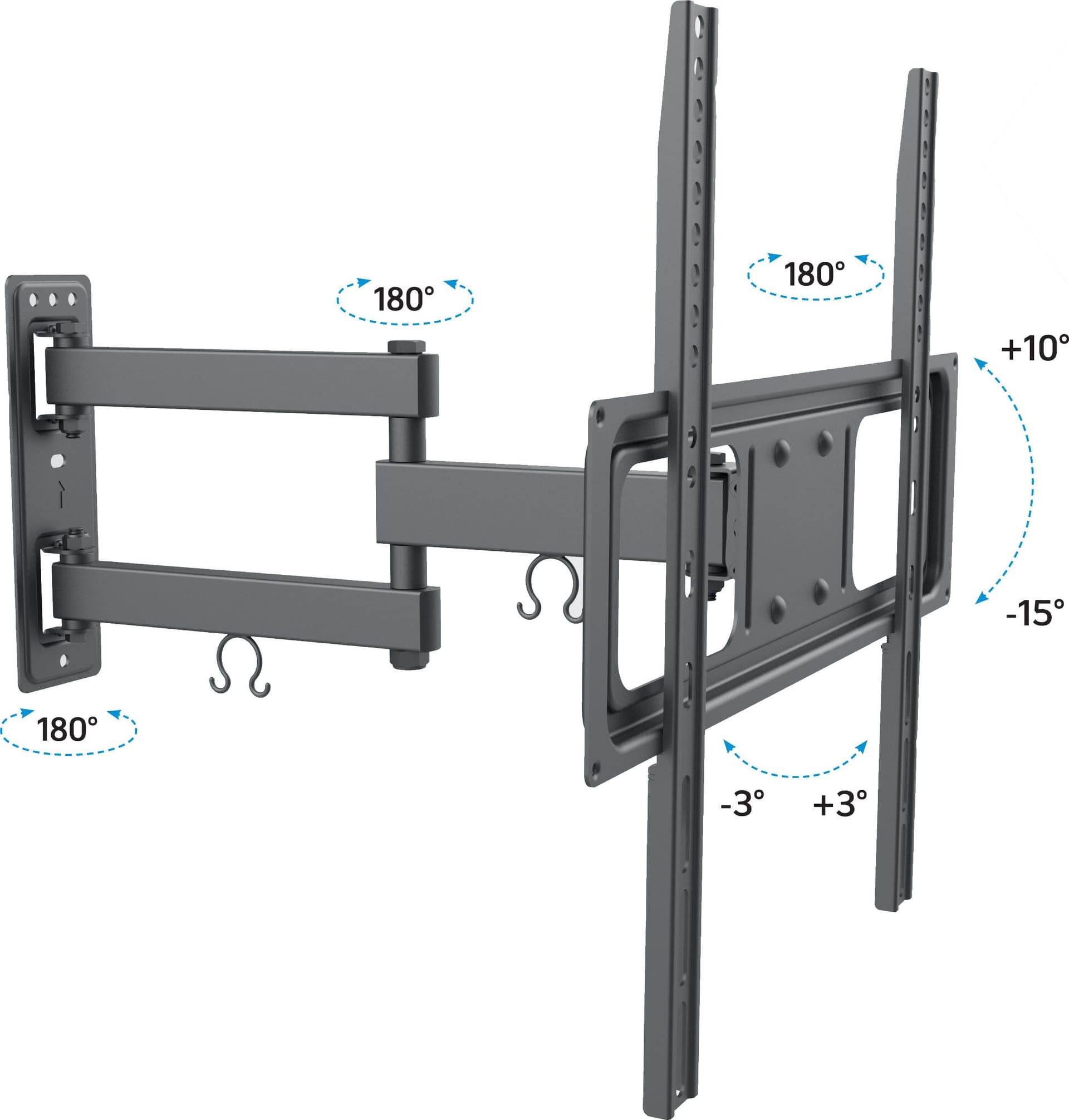 Supporto a Muro per TV LED LCD 32-55'' Full-Motion in Supporti da parete e da soffitto Scontolo.net - Potenza, commercioVirtuoso.it