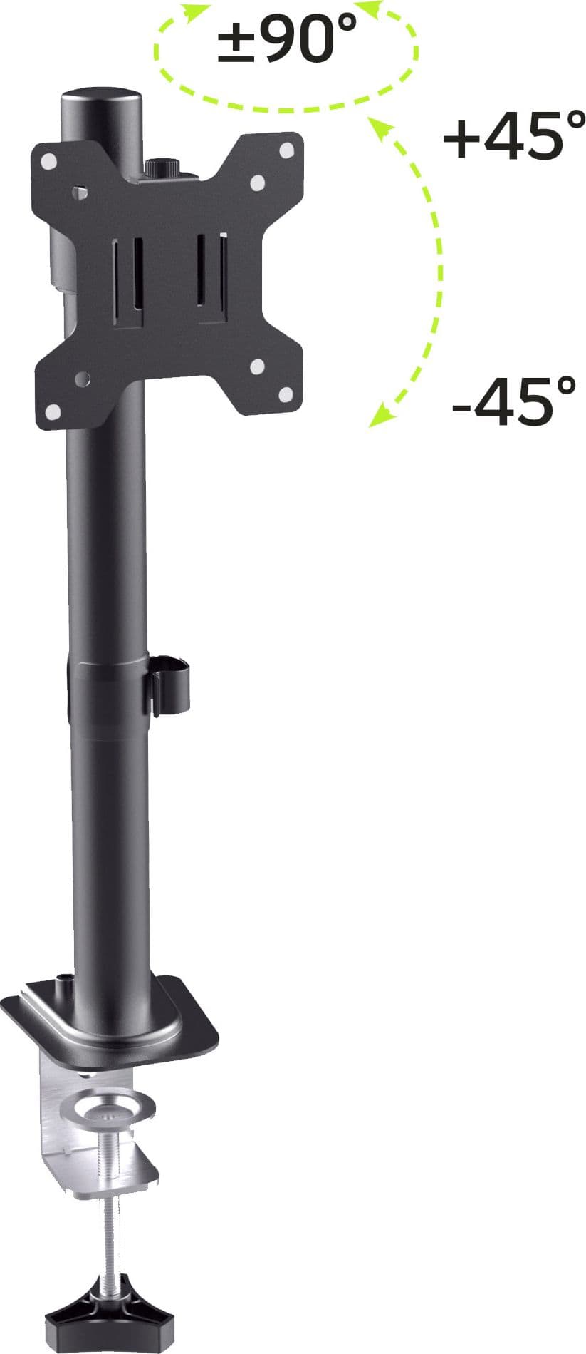Supporto da Scrivania con Morsetto per Monitor 13-32'' Braccio Corto Inclinabile in Supporti Scontolo.net - Potenza, commercioVirtuoso.it