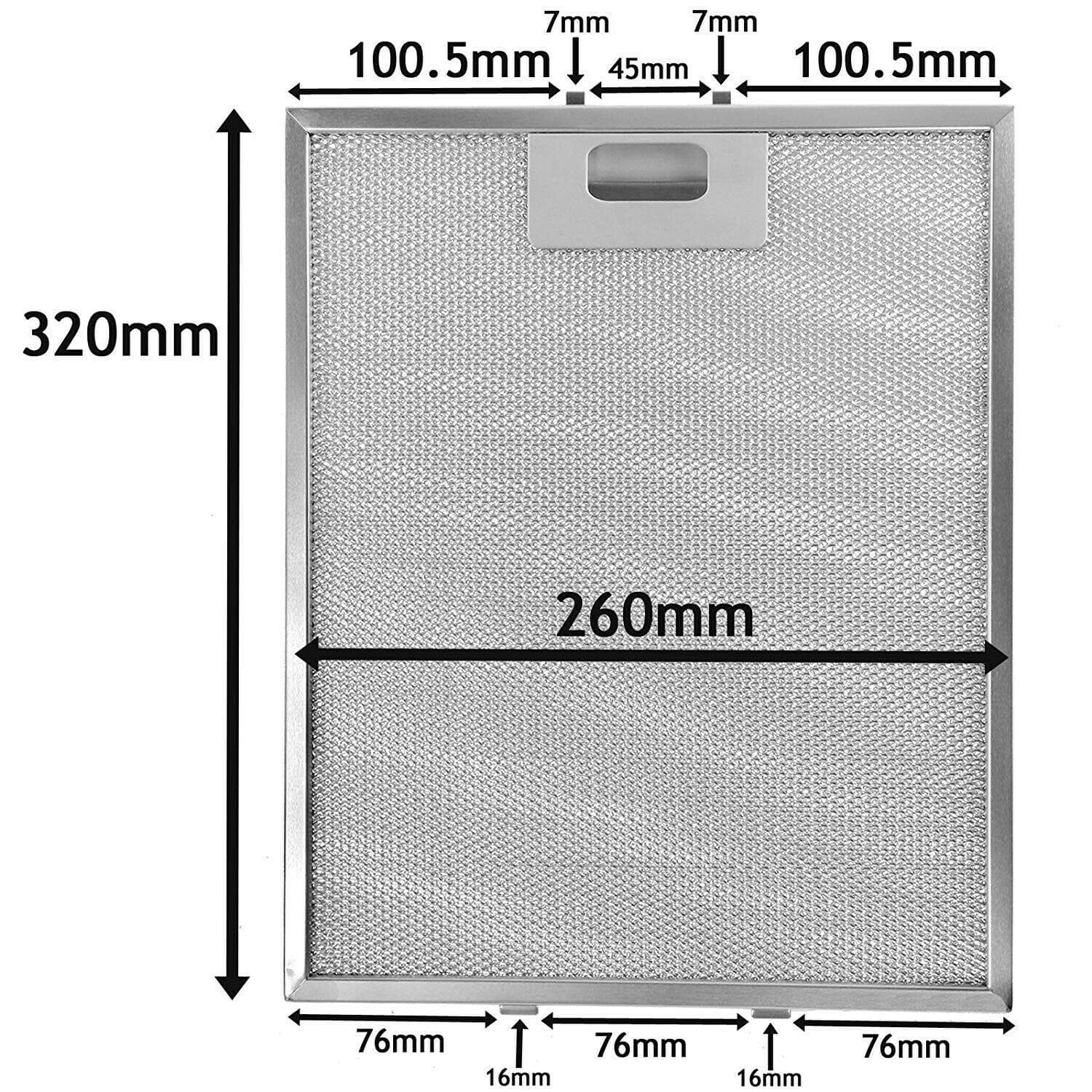 FILTRO CAPPA ALLUMINIO MM 260 X 320 IKEA AEG ZANUSSI ELECTROLUX F 230 in prodotto EuroStore07 - Alatri, commercioVirtuoso.it