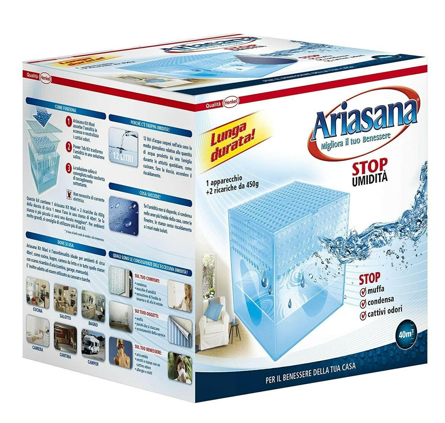 Vaschetta Ariasana Con 2 Ricariche Antiumidita' Henkel Grande Ferr 101431 in prodotto EuroStore07 - Alatri, commercioVirtuoso.it
