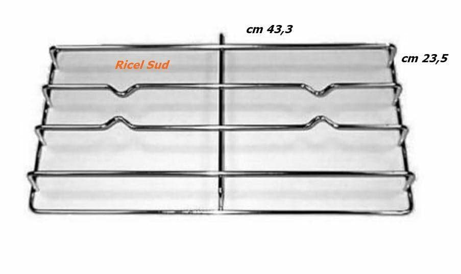 SAMET GRIGLIA PER CUCINA 2 FUOCHI COLORE INOX CM 43,3 X 23,5 F 4708 in prodotto EuroStore07 - Alatri, commercioVirtuoso.it