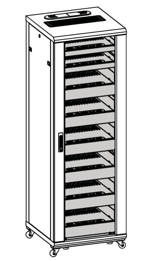 Armadio Rack 19'' 600x600 36U per Audio Video Nero in  Scontolo.net - Potenza, commercioVirtuoso.it