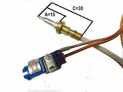 IGNIS WHIRLPOOL TERMOCOPPIA TESTA 30 MM CUCINA A GAS SPILLO 481010566187 TC 28 in prodotto EuroStore07 - Alatri, commercioVirtuoso.it