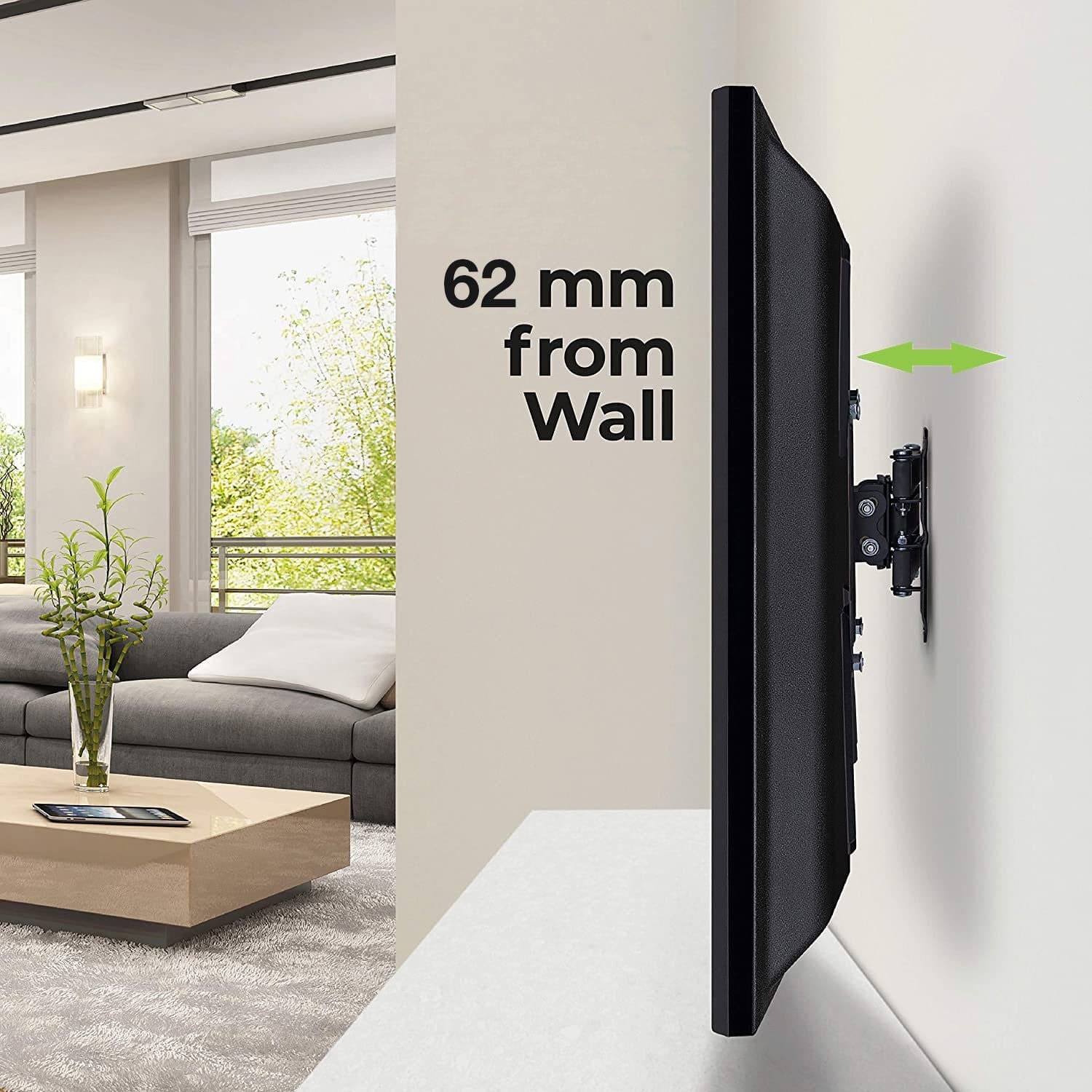 Supporto a Muro Ultra Slim per TV LED LCD 32-55'' Nero in Supporti da parete e da soffitto Scontolo.net - Potenza, commercioVirtuoso.it