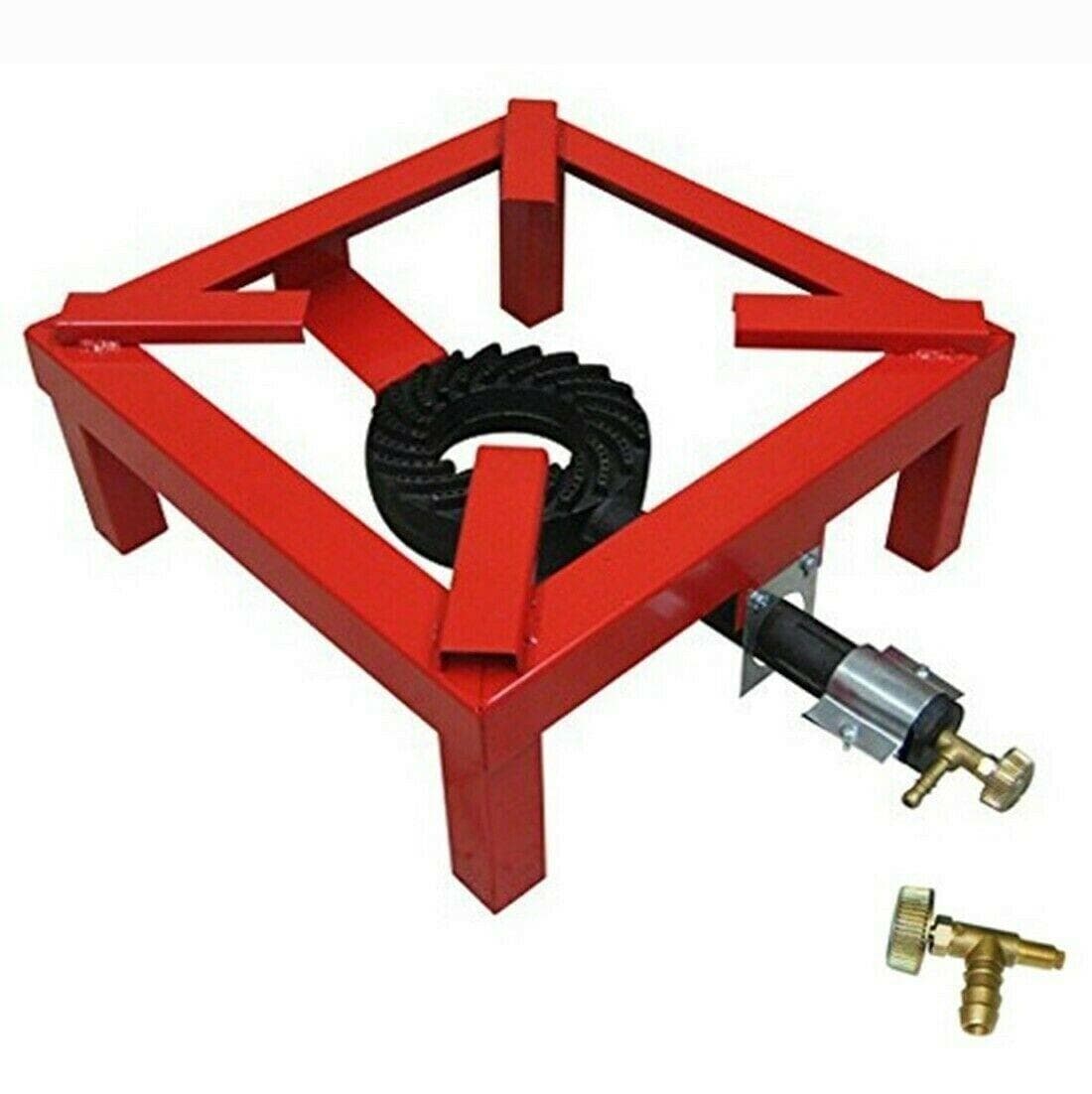 FORNELLONE CM 40 X 40 IN METALLO NERO A GAS BOMBOLA + RUBINETTO PER GAS METANO in prodotto EuroStore07 - Alatri, commercioVirtuoso.it