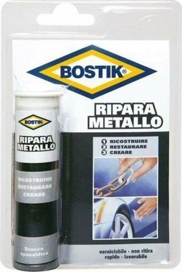 Stucco Epossidico Bicomponente Ripara Metallo Bostik 56 Gr -PZ 2 - Fer 81726 in prodotto EuroStore07 - Alatri, commercioVirtuoso.it