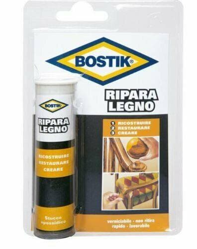 Stucco Epossidico Bicomponente Ripara Legno ' Bostik ' 56 Gr - Ferr 81719 in prodotto EuroStore07 - Alatri, commercioVirtuoso.it