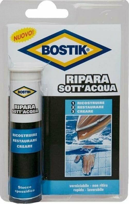 Stucco Epossidico Bicomponente Ripara Sott'acqua ' Bostik ' 56 Gr FER -196499 in prodotto EuroStore07 - Alatri, commercioVirtuoso.it
