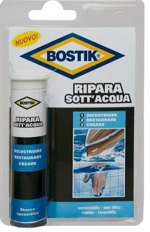 Stucco Epossidico Bicomponente Ripara Sott'acqua ' Bostik ' 56 Gr FER -196499 in prodotto EuroStore07 - Alatri, commercioVirtuoso.it