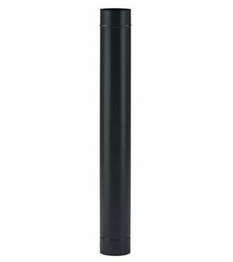TUBO SMALTATO NERO OPACO DIAM.CM 10 X CM 100 LUNGO PER STUFA LEGNA DF 701457 in prodotto EuroStore07 - Alatri, commercioVirtuoso.it
