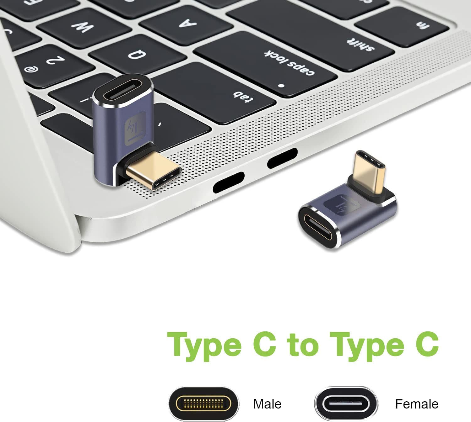 Adattatore USB-C&trade Maschio/Femmina Angolato 90&deg 40Gbps 4K e 8K in  Scontolo.net - Potenza, commercioVirtuoso.it