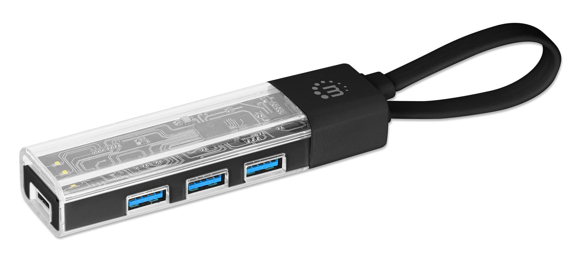 Hub Combo USB 3.0 USB-C&trade e USB-A 4 Porte Nero Trasparente in  Scontolo.net - Potenza, commercioVirtuoso.it