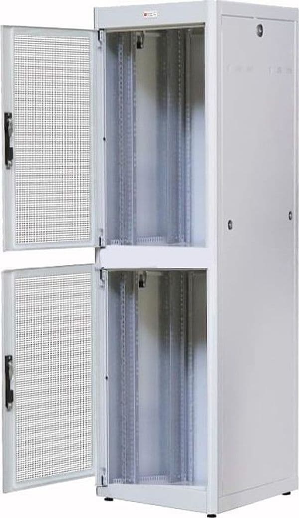 Armadio ETSI 21'' a 2 Sezioni 47 unit&agrave prof. 600 Porte Grigliate Grigio in Armadi Scontolo.net - Potenza, commercioVirtuoso.it