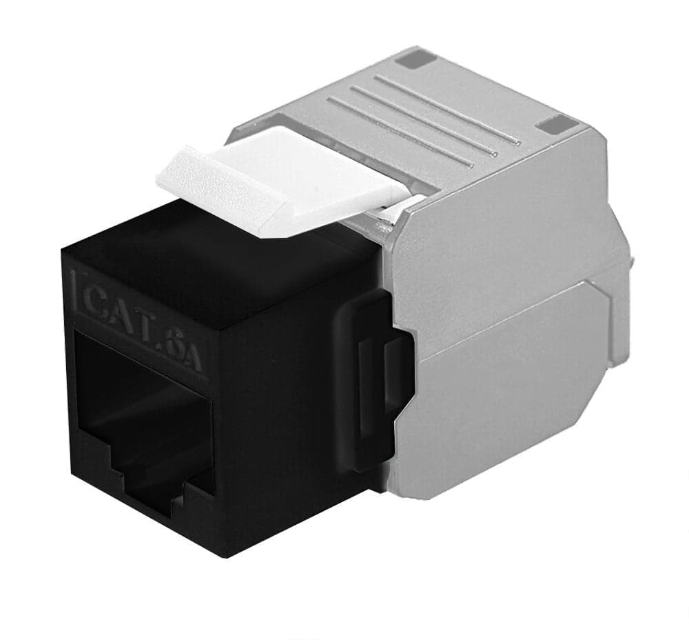 Frutto Keystone RJ45 Cat.6A UTP Tool-Free Nero Grigio in Cavi Ethernet Scontolo.net - Potenza, commercioVirtuoso.it