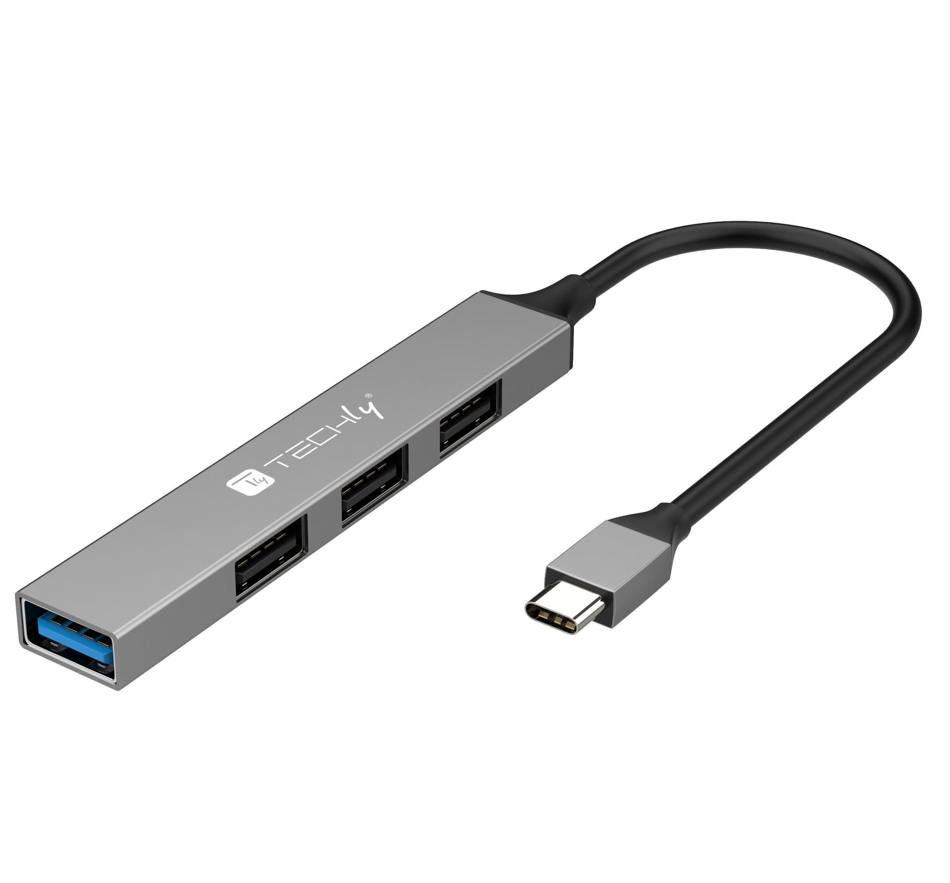 Hub USB-C&trade 3.2 a 4 porte USB-A Slim in Metallo in  Scontolo.net - Potenza, commercioVirtuoso.it