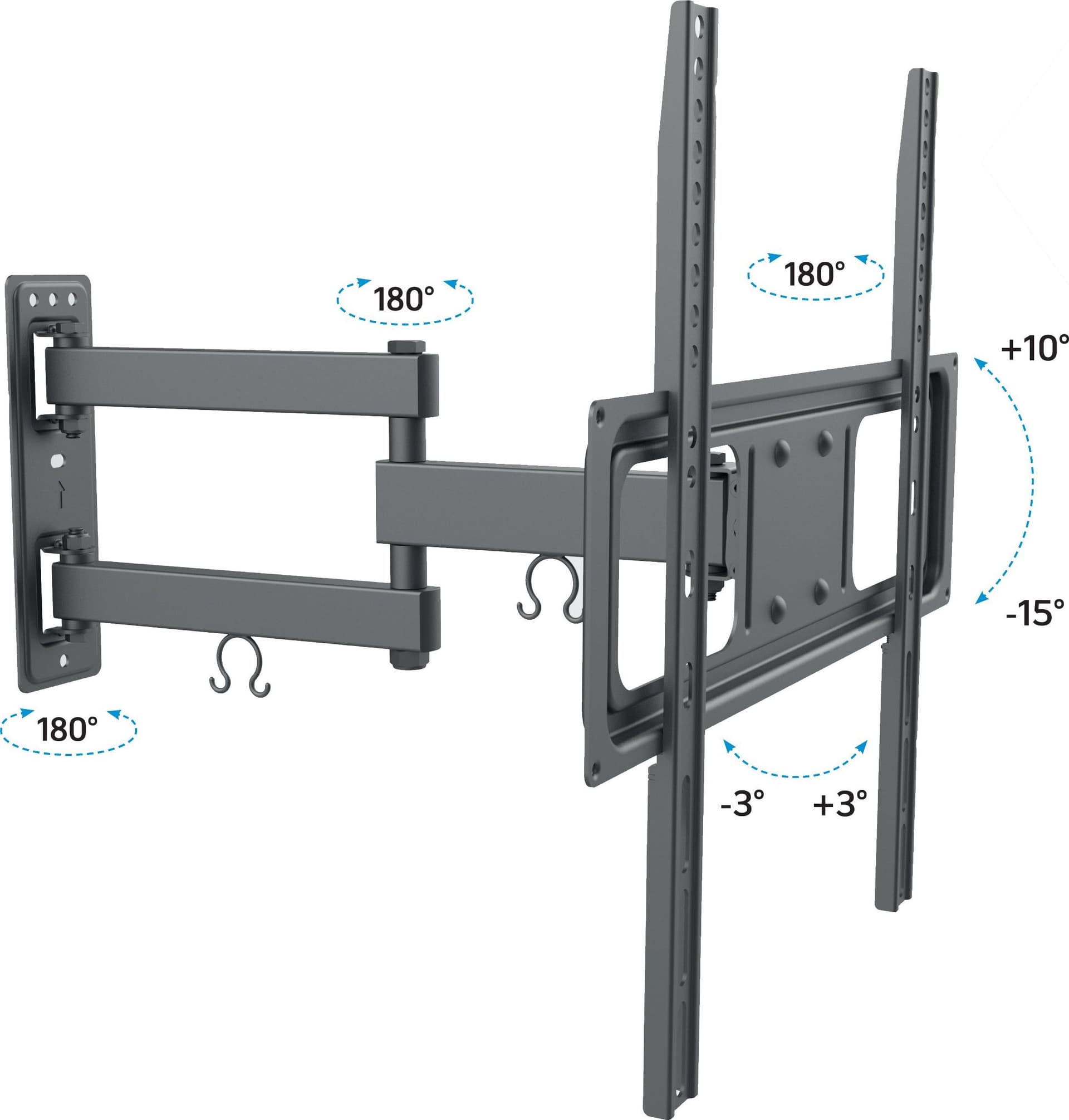 Supporto a Muro per TV LED LCD 32-55'' Full-Motion in Supporti da parete e da soffitto Scontolo.net - Potenza, commercioVirtuoso.it