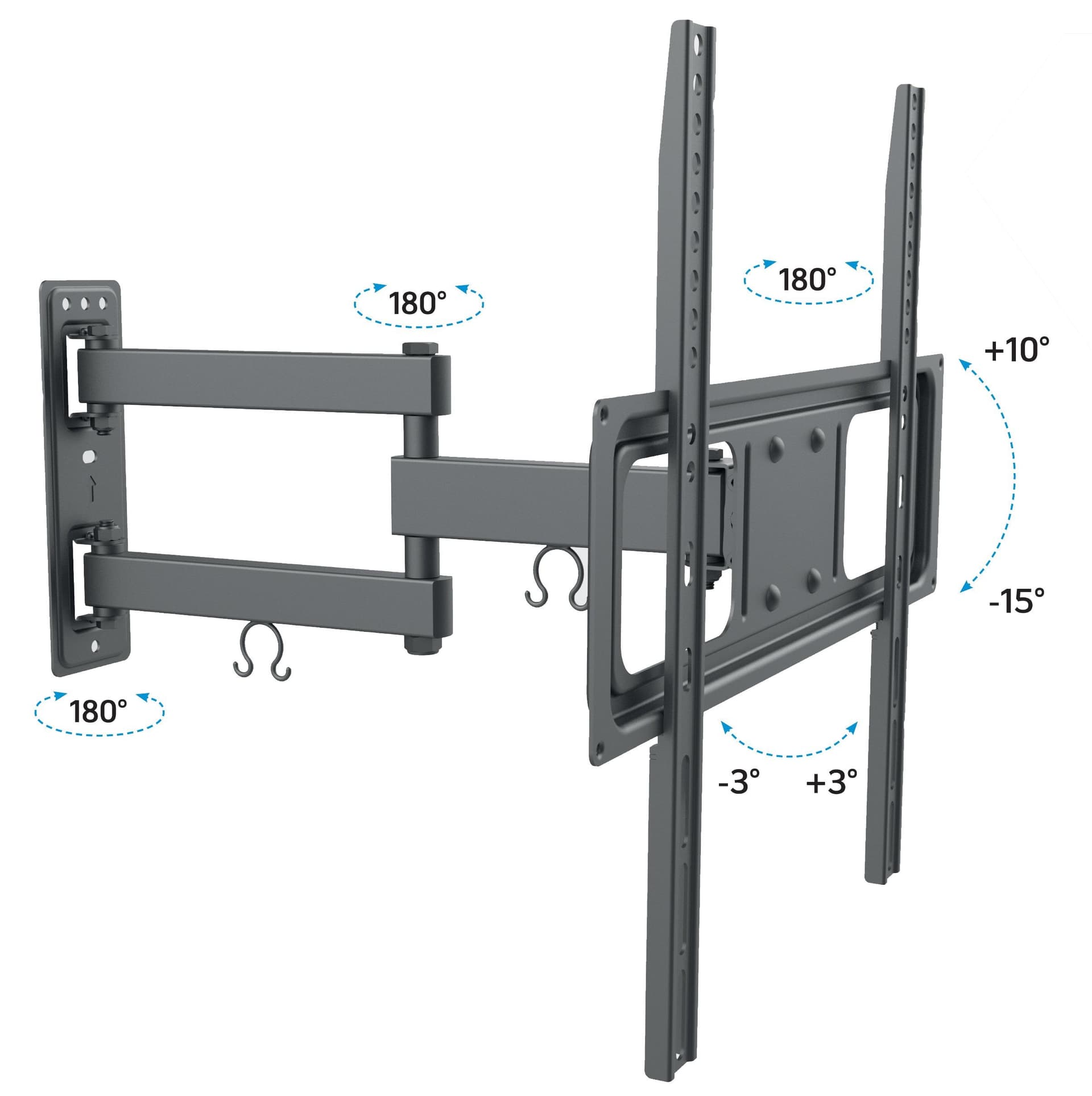 Supporto a Muro per TV LED LCD 32-55'' Full-Motion in Supporti da parete e da soffitto Scontolo.net - Potenza, commercioVirtuoso.it