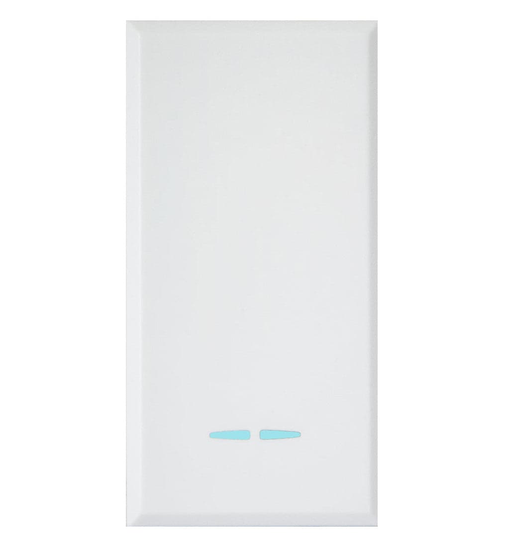 WHITEK S44 Deviatore Tasto con Gemma 1P 16AX Illuminabile 1 Modulo Bianco Opaco in Prese a muro Scontolo.net - Potenza, commercioVirtuoso.it