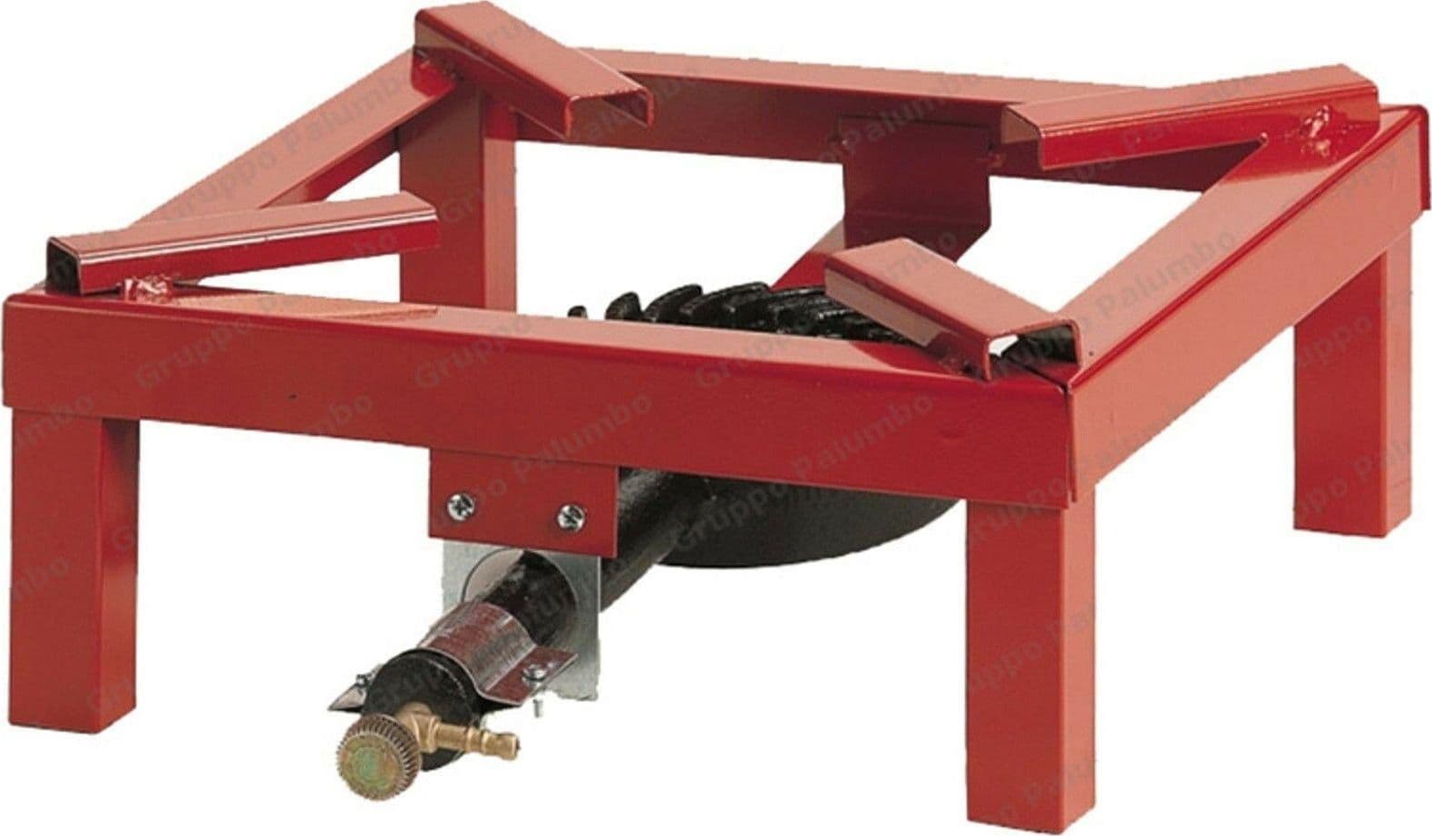 FORNELLONE A GAS BOMBOLA CM 40 X 40 IN METALLO ROSSO / NERO FORNELLO in prodotto EuroStore07 - Alatri, commercioVirtuoso.it