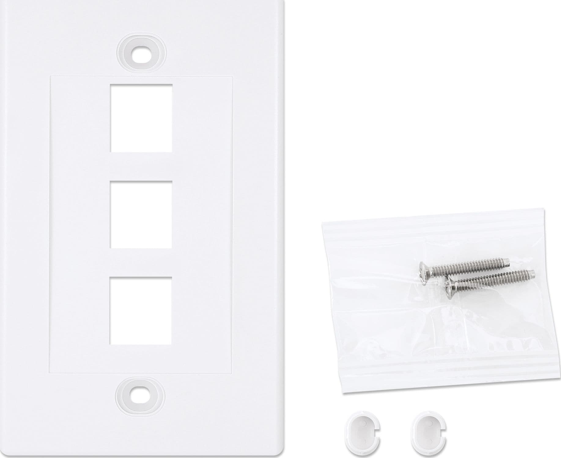 Placca Porta Frutti 3 Posti Mod.503 Bianco in Placche combinate interruttori e prese Scontolo.net - Potenza, commercioVirtuoso.it