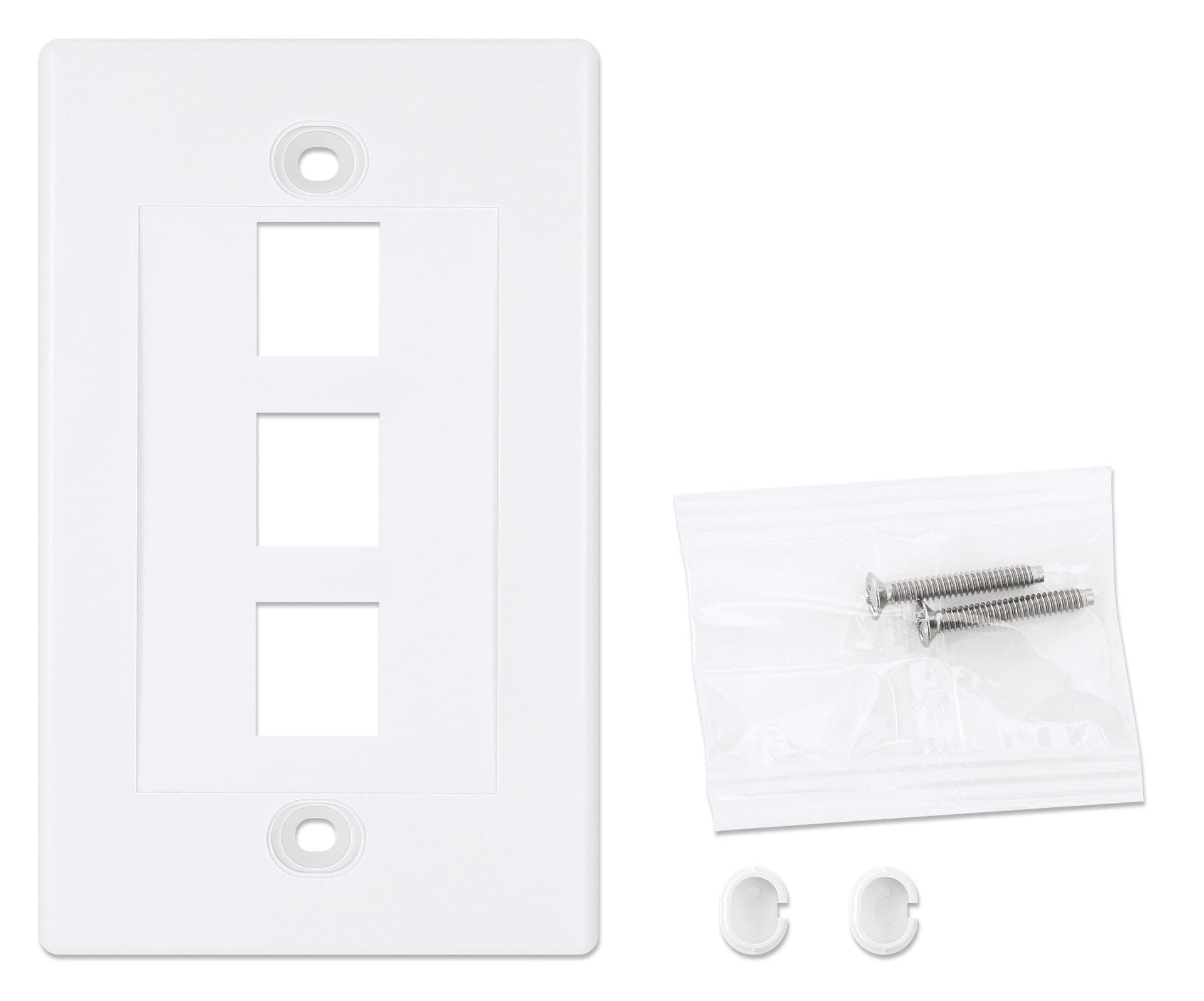 Placca Porta Frutti 3 Posti Mod.503 Bianco in Placche combinate interruttori e prese Scontolo.net - Potenza, commercioVirtuoso.it