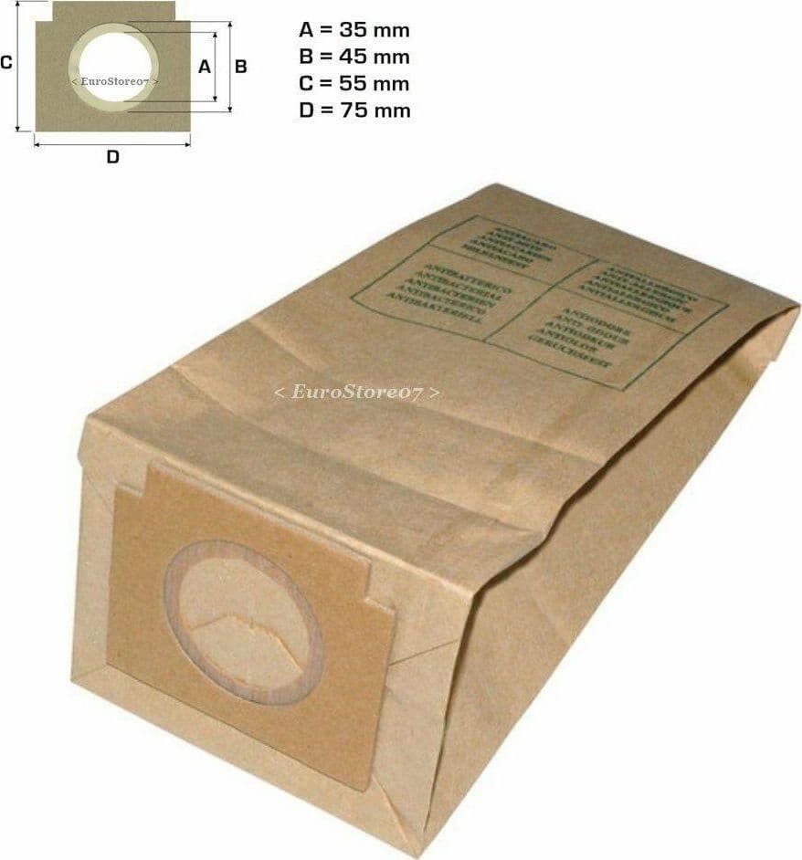 8 SACCHETTI ASPIRAPOLVERE NO ORIGINALI ROWENTA CORDY RH 7061 RH 7076 RW 28 in prodotto EuroStore07 - Alatri, commercioVirtuoso.it