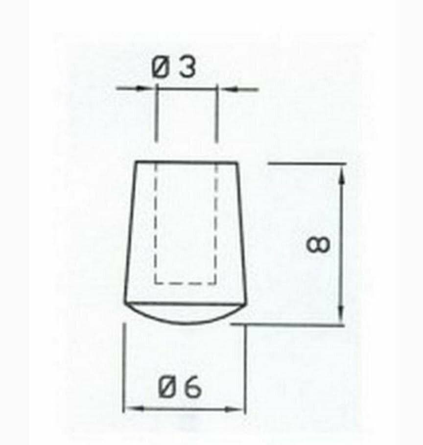 GOMMINO ANTIGRAFFIO PER GRIGLIA CUCINA GAS 4 PZ ARISTON INDESIT COD P0004 in prodotto EuroStore07 - Alatri, commercioVirtuoso.it