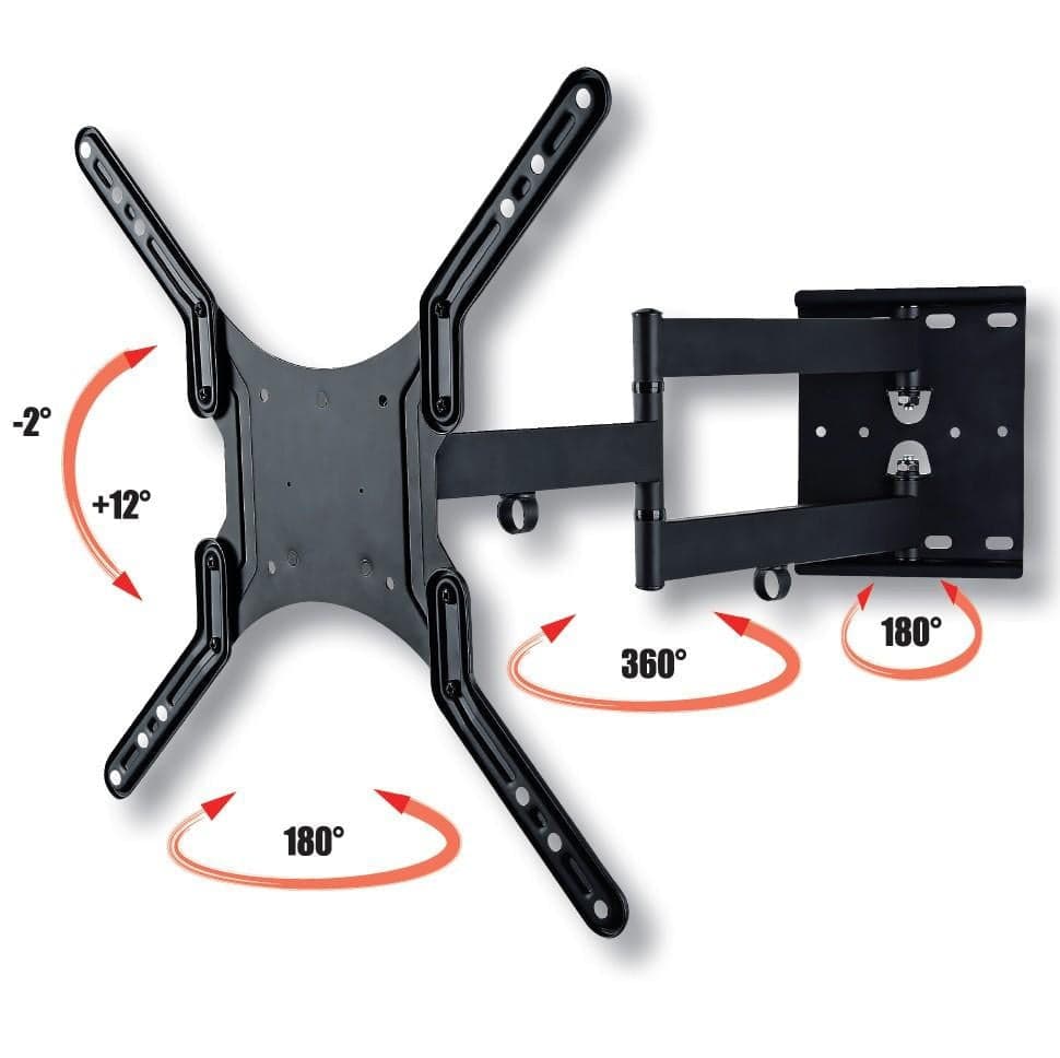 Supporto a Muro Ultra Slim per TV LED LCD 23-55'' Nero in Supporti da parete e da soffitto Scontolo.net - Potenza, commercioVirtuoso.it