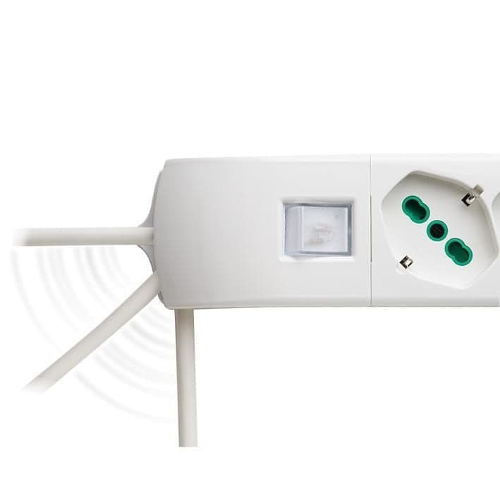 Multipresa 4 Posti Italiana Bipasso / Schuko Bianco in Multiprese Scontolo.net - Potenza, commercioVirtuoso.it