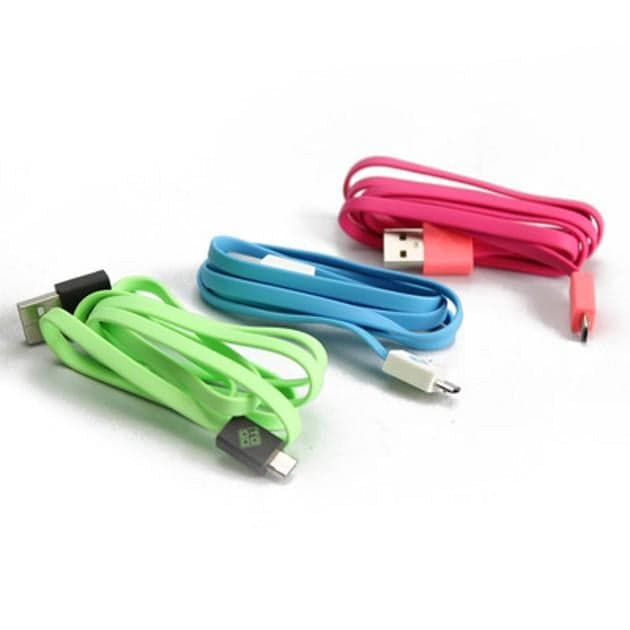 Cavo Flat USB AM a Micro USB M 1m Giallo / Blu in  Scontolo.net - Potenza, commercioVirtuoso.it
