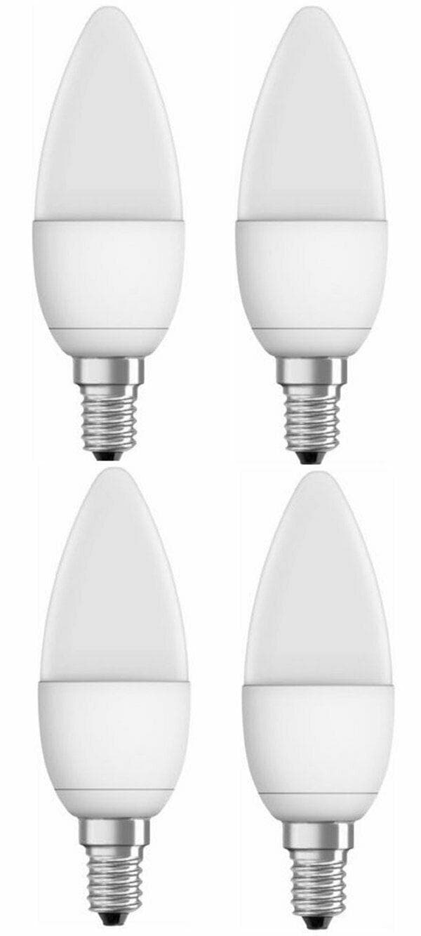 4 LAMPADINE LED OLIVA ATTACCO E 14 CONSUMA 4 W SVILUPPA 30 W LUCE FREDDA in prodotto EuroStore07 - Alatri, commercioVirtuoso.it