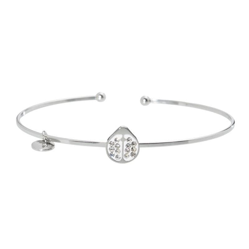 Marlù BRACCIALE RIGIDO COCCINELLA CON STRASS